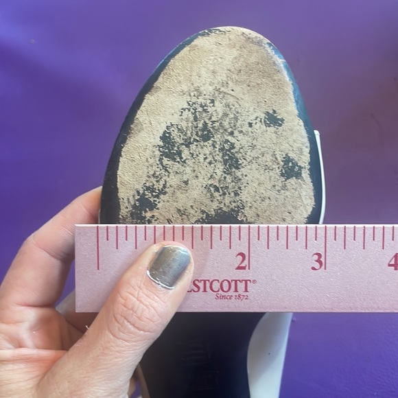 TIBI 36 sz 5.5 or 6 cream leather & PVC shoes pumps heels - Picture 7 of 10